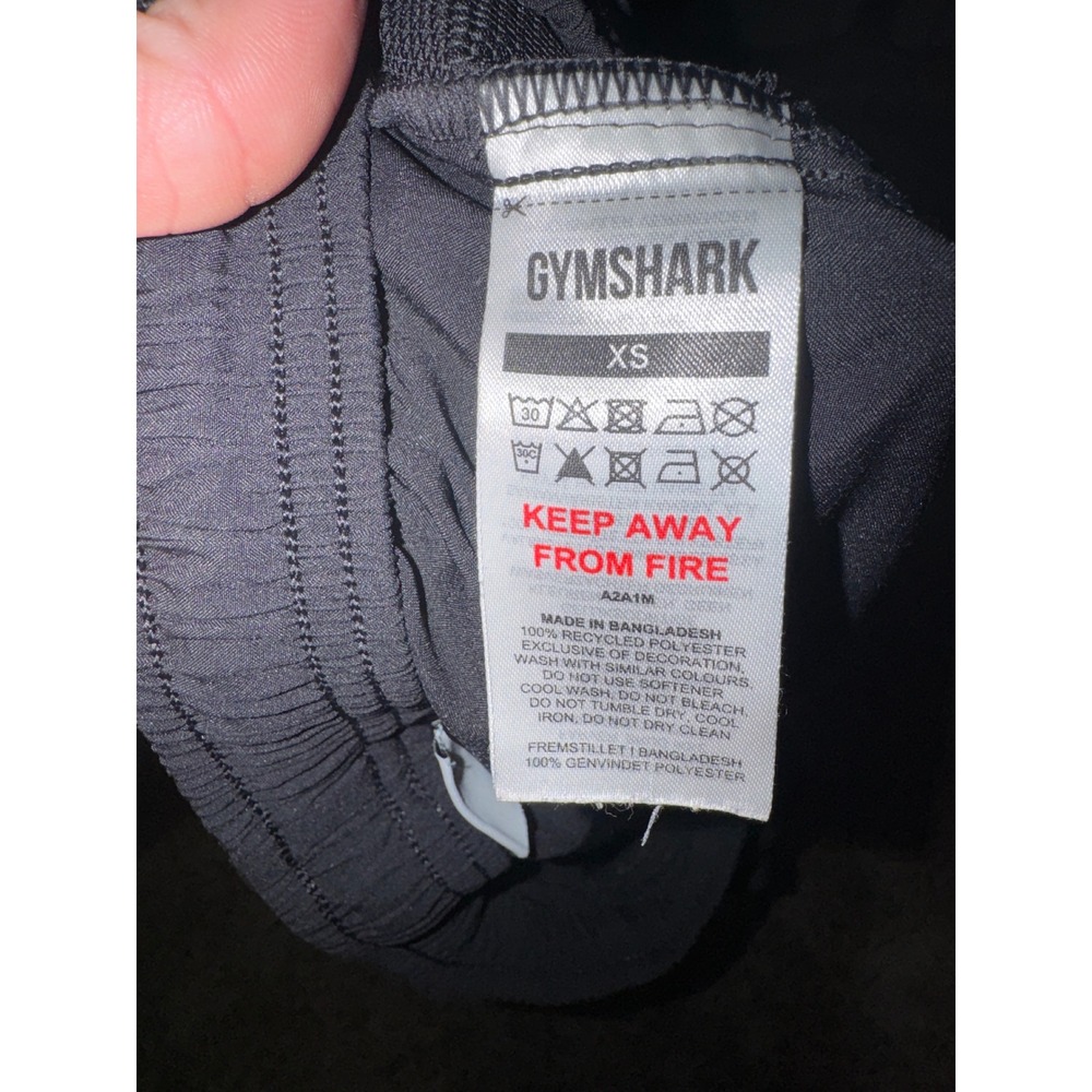 Gymshark Black Athletic‎ Shorts Womens XS Logo Gym Workout Training - Picture 5 of 5